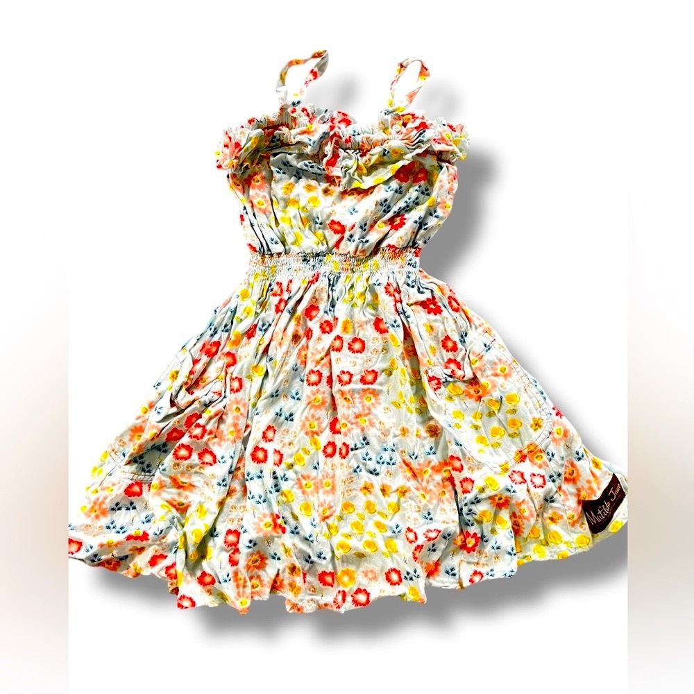 Matilda Jane Girls Floral Print Dress Tagged 6 Fits 3-5 Cottagecore